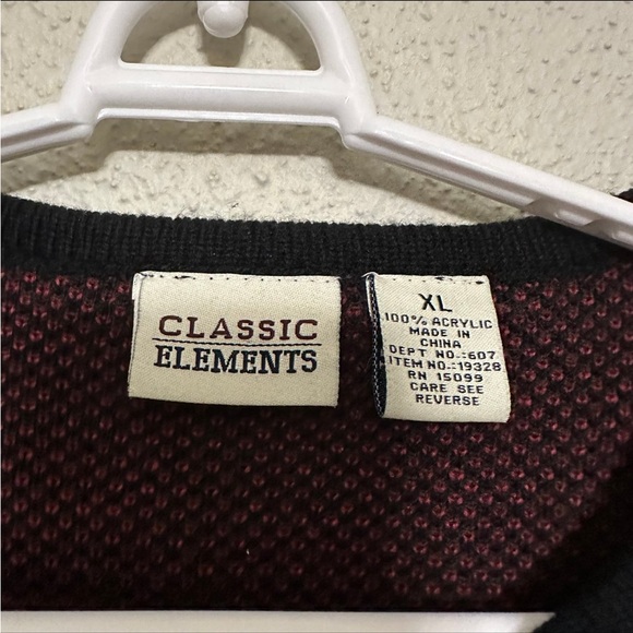 Classic Elements Embroidered Plaid Floral Cardigan Sweater - XL - Picture 4 of 9